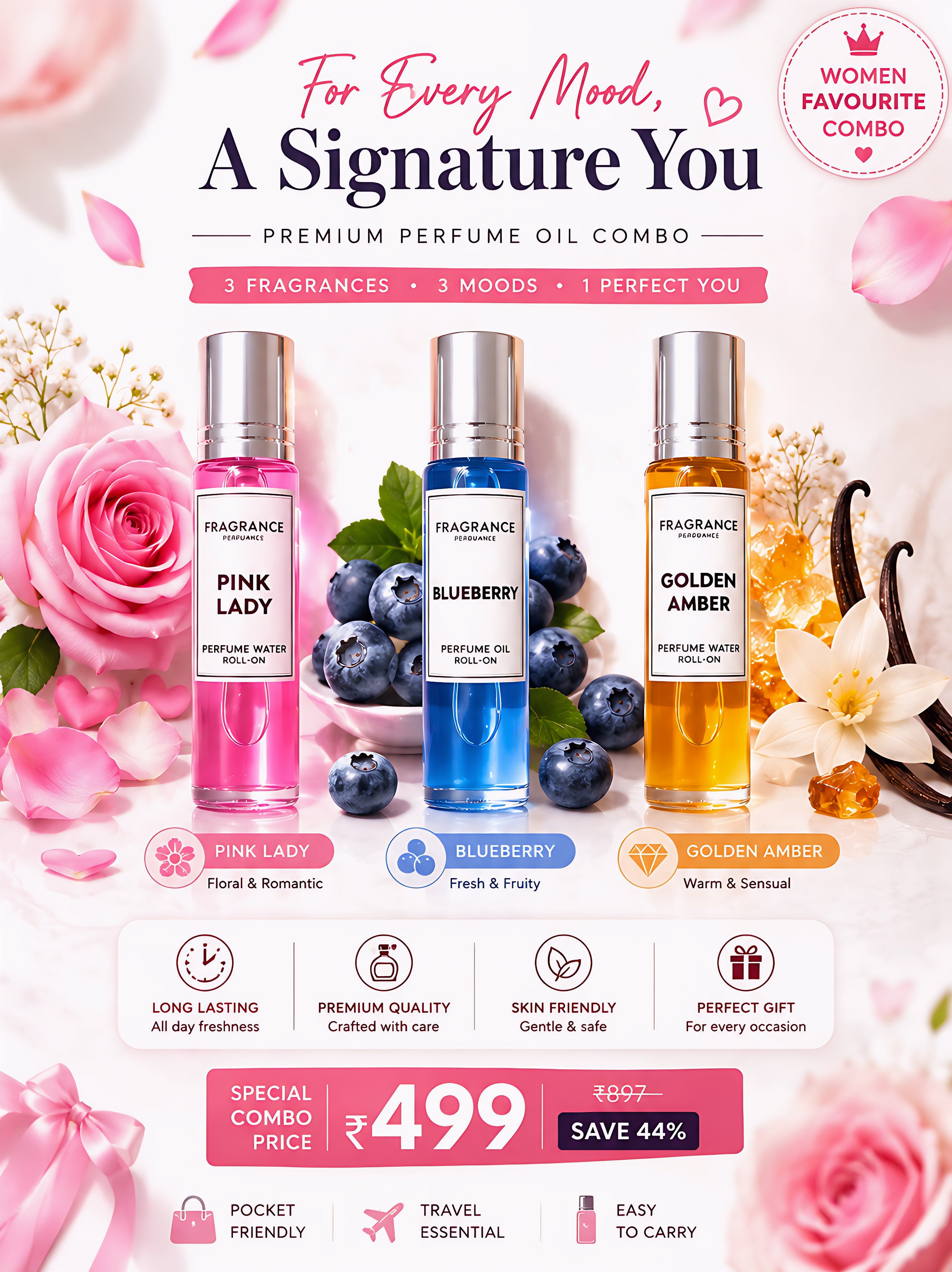 Luxury Perfume Combo Pack – 3 Premium Long Lasting Fragrances